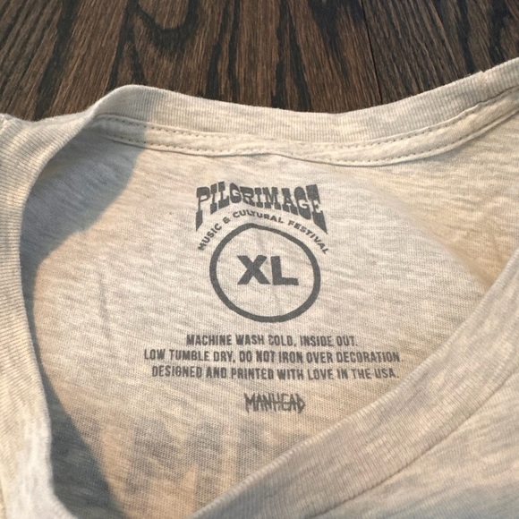 Pilgrimage Festival 2019 Gray T-Shirt size XL - Picture 4 of 6